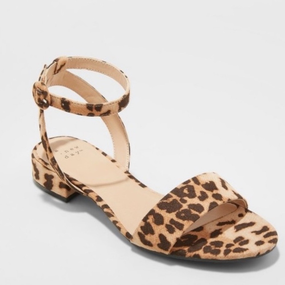 a new day Brown and Tan Sandals with Ankle Strap